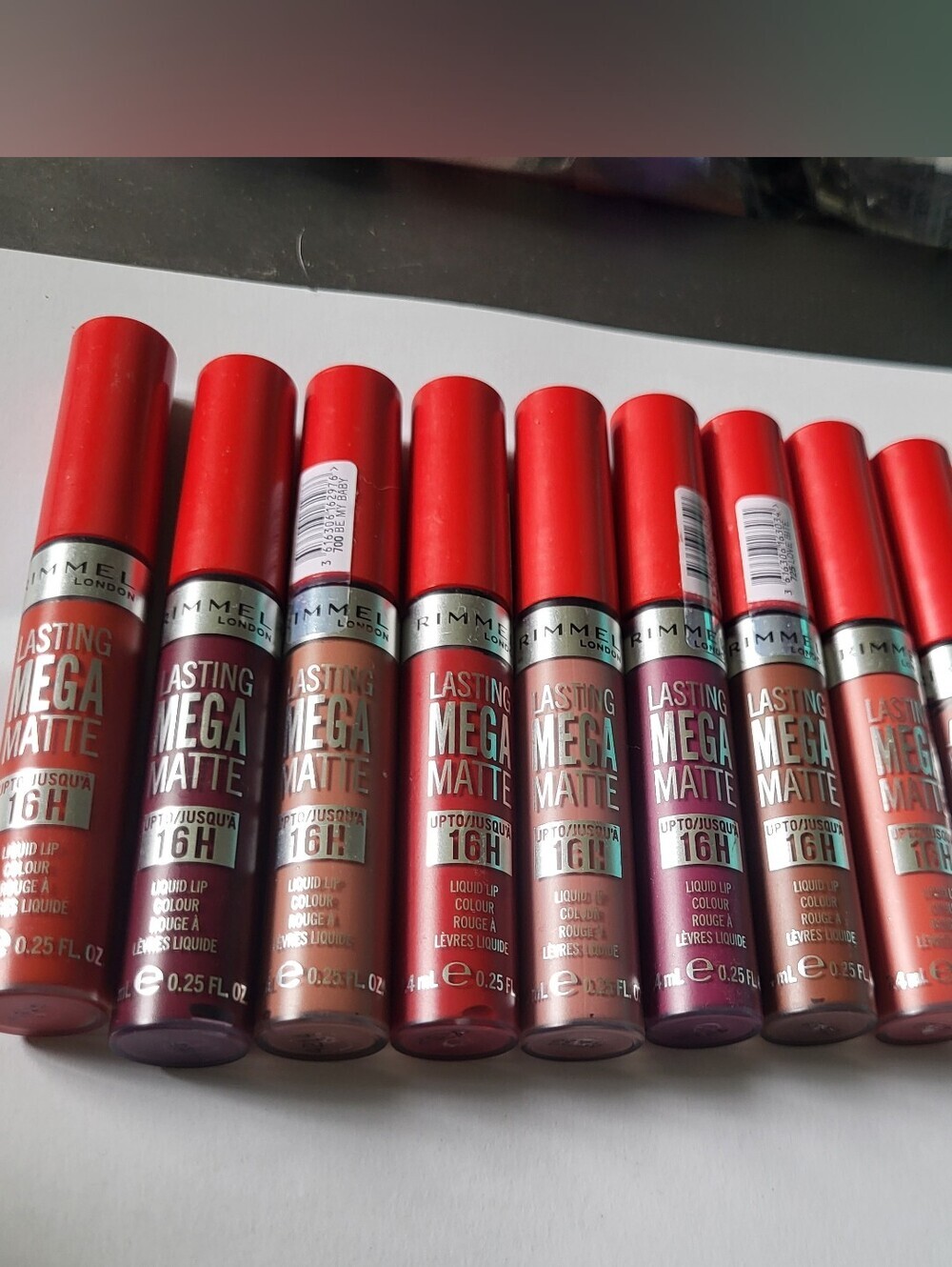 Rimmel London Lasting Finish Mega Matte Liquid Lipstick Mixed Red-Berry Set New